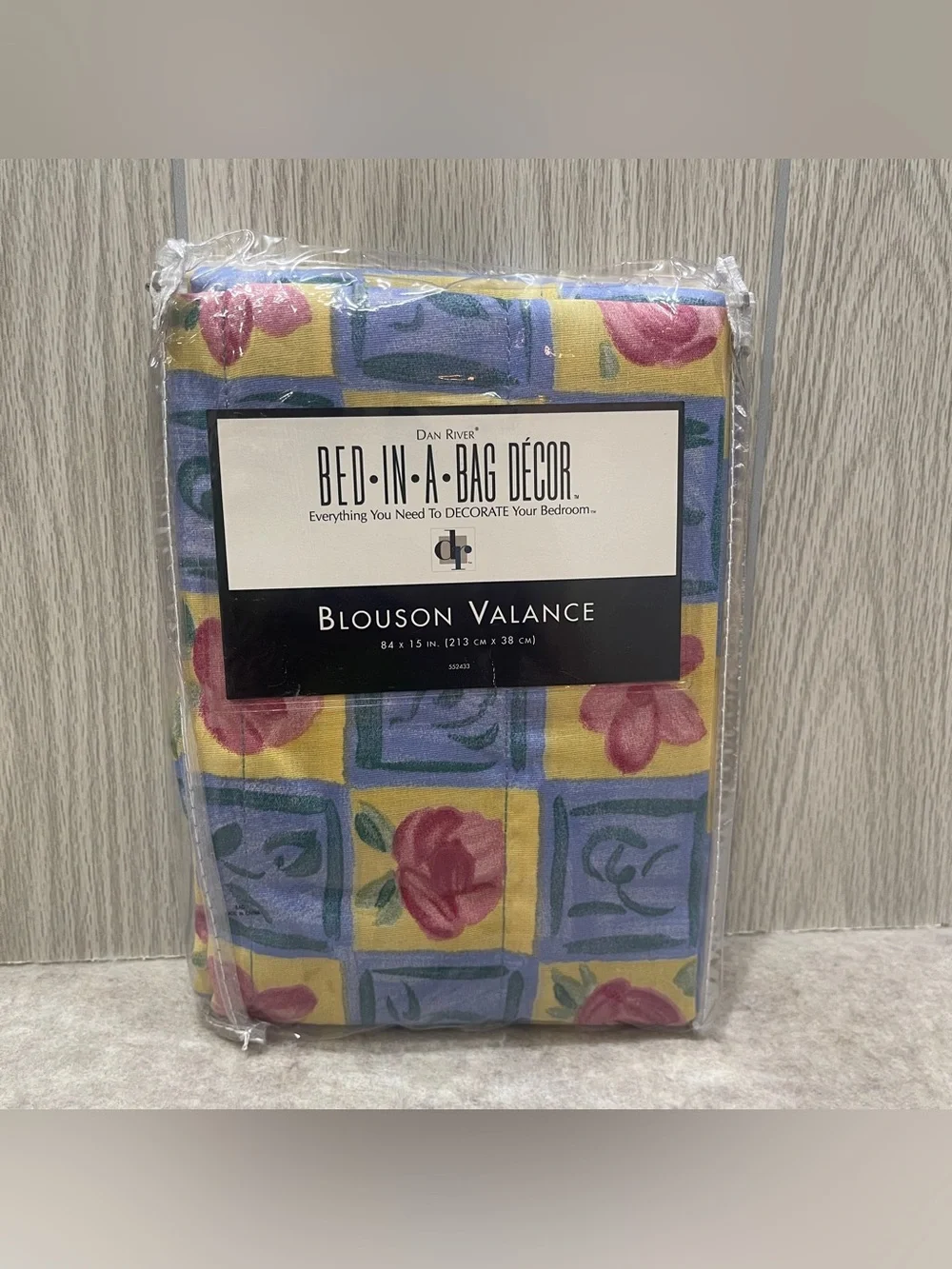 Dan River Provence Dillards Yellow 90s Floral Curtain & Valance Cottagecore New